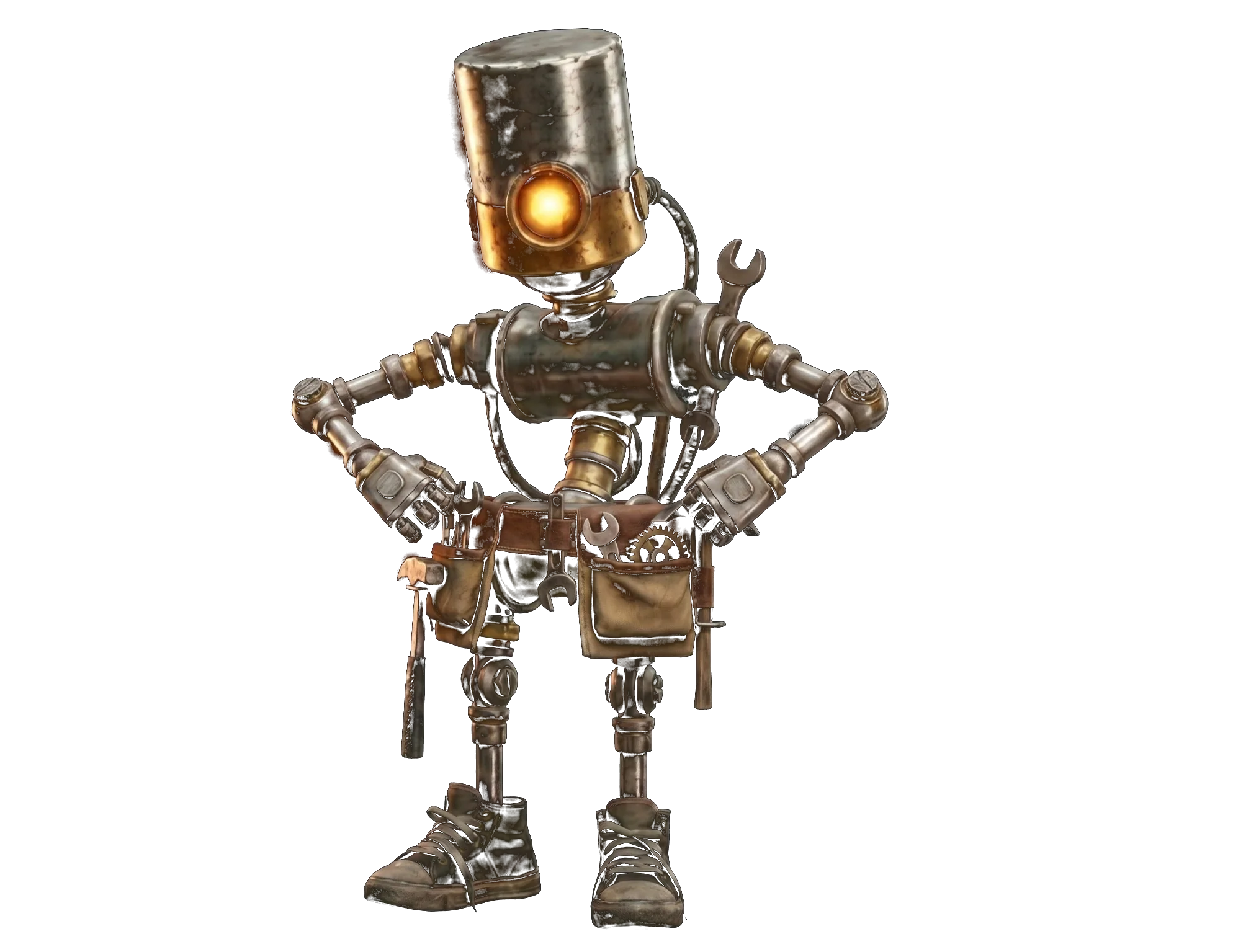 Robot foreman with tool belt