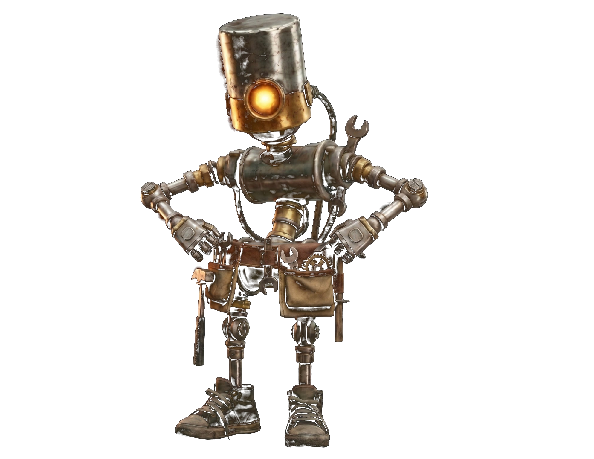 Robot foreman with tool belt